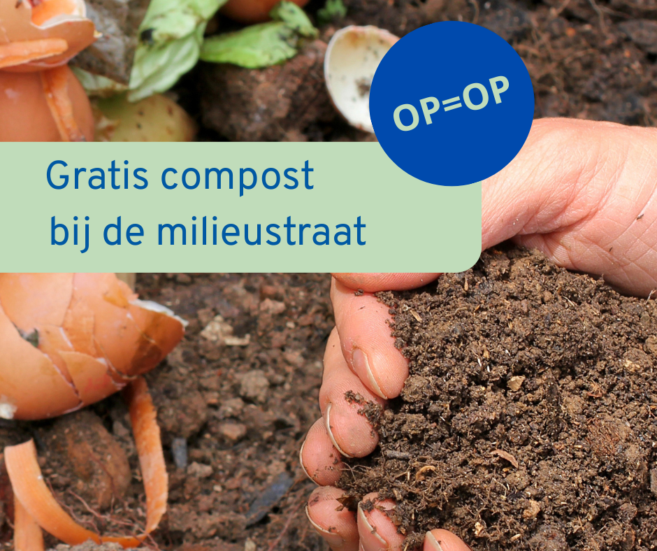 Gratis compost bij de milieustraat
