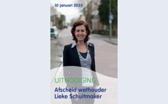 Afscheid wethouder Lieke Schuitmaker op 10 januari 2023