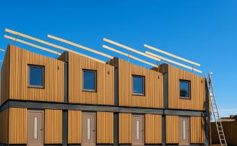 Impressie van de flexwoningen